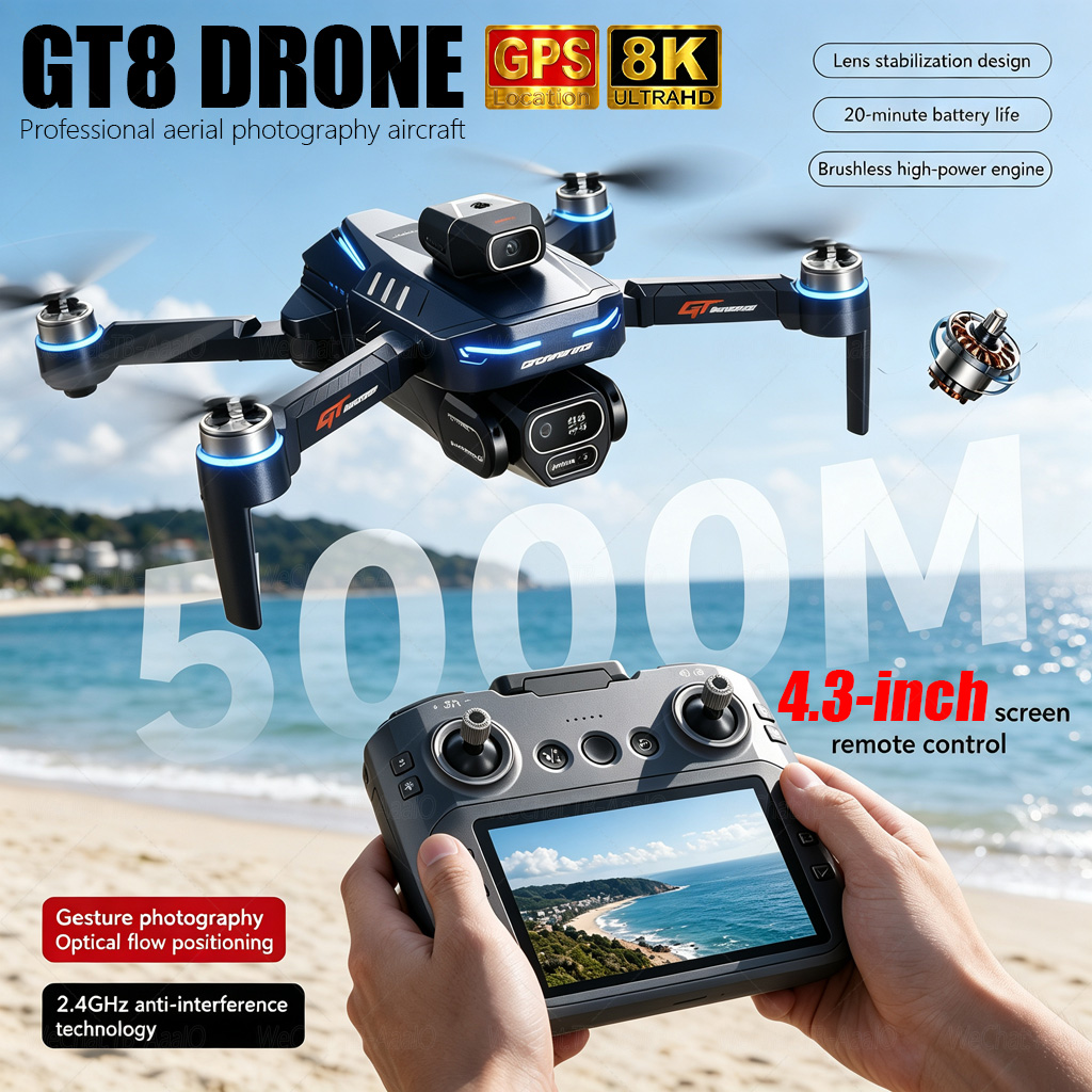 Drone Surveying - НОВЫЙ Дрон GT8 HD RC с