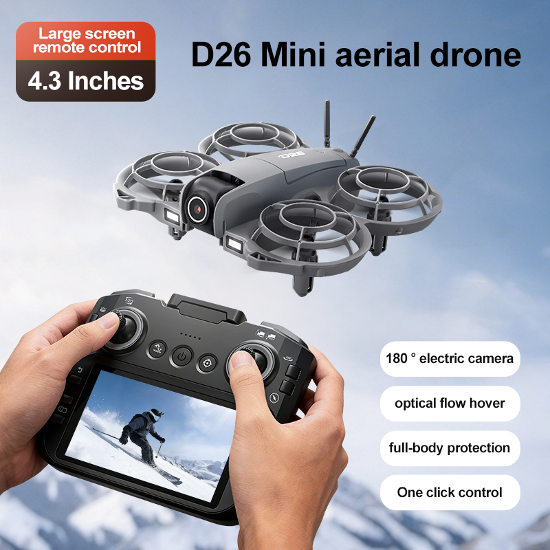 Дрон D26 4K Aerial HD 180 °    – обзор и цена Drone Aerial Photography